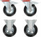 vidaXL - Wielen - 4 - st - 160 - mm
