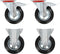 vidaXL - Wielen - 4 - st - 160 - mm
