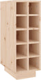vidaXL - Wijnkast - 23x34x61 - cm - massief - grenenhout