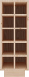 vidaXL - Wijnkast - 23x34x61 - cm - massief - grenenhout