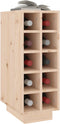 vidaXL - Wijnkast - 23x34x61 - cm - massief - grenenhout