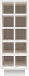 vidaXL - Wijnkast - 23x34x61 - cm - massief - grenenhout - wit