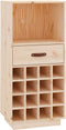 vidaXL - Wijnkast - 45x34x100 - cm - massief - grenenhout