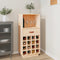vidaXL - Wijnkast - 45x34x100 - cm - massief - grenenhout