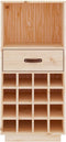 vidaXL - Wijnkast - 45x34x100 - cm - massief - grenenhout