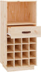 vidaXL - Wijnkast - 45x34x100 - cm - massief - grenenhout