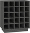 vidaXL - Wijnkast - 55,5x34x61 - cm - massief - grenenhout - grijs