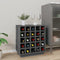 vidaXL - Wijnkast - 55,5x34x61 - cm - massief - grenenhout - grijs