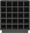 vidaXL - Wijnkast - 55,5x34x61 - cm - massief - grenenhout - grijs