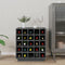 vidaXL - Wijnkast - 55,5x34x61 - cm - massief - grenenhout - grijs
