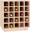 vidaXL - Wijnkast - 55,5x34x61 - cm - massief - grenenhout