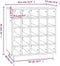 vidaXL - Wijnkast - 55,5x34x61 - cm - massief - grenenhout - honingbruin