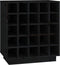 vidaXL - Wijnkast - 55,5x34x61 - cm - massief - grenenhout - zwart