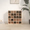 vidaXL - Wijnkast - 56x25x56 - cm - massief - grenenhout