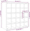 vidaXL - Wijnkast - 56x25x56 - cm - massief - grenenhout