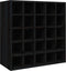 vidaXL - Wijnkast - 56x25x56 - cm - massief - grenenhout - zwart