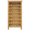 vidaXL - Wijnkast - 56x32x110 - cm - massief - eikenhout