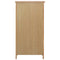vidaXL - Wijnkast - 56x32x110 - cm - massief - eikenhout