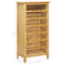 vidaXL - Wijnkast - 56x32x110 - cm - massief - eikenhout