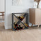 vidaXL - Wijnkast - 62x25x62 - cm - massief - grenenhout - grijs