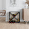 vidaXL - Wijnkast - 62x25x62 - cm - massief - grenenhout - grijs