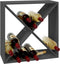 vidaXL - Wijnkast - 62x25x62 - cm - massief - grenenhout - grijs