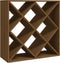 vidaXL - Wijnkast - 62x25x62 - cm - massief - grenenhout - honingbruin