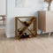 vidaXL - Wijnkast - 62x25x62 - cm - massief - grenenhout - honingbruin