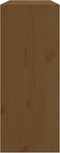 vidaXL - Wijnkast - 62x25x62 - cm - massief - grenenhout - honingbruin