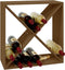 vidaXL - Wijnkast - 62x25x62 - cm - massief - grenenhout - honingbruin