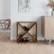 vidaXL - Wijnkast - 62x25x62 - cm - massief - grenenhout - honingbruin