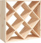 vidaXL - Wijnkast - 62x25x62 - cm - massief - grenenhout