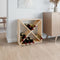 vidaXL - Wijnkast - 62x25x62 - cm - massief - grenenhout