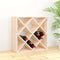 vidaXL - Wijnkast - 62x25x62 - cm - massief - grenenhout