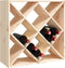 vidaXL - Wijnkast - 62x25x62 - cm - massief - grenenhout