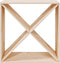 vidaXL - Wijnkast - 62x25x62 - cm - massief - grenenhout