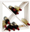 vidaXL - Wijnkast - 62x25x62 - cm - massief - grenenhout - wit