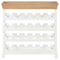 vidaXL - Wijnkast - 70x22,5x70,5 - cm - MDF - wit