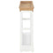 vidaXL - Wijnkast - 70x22,5x70,5 - cm - MDF - wit