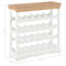 vidaXL - Wijnkast - 70x22,5x70,5 - cm - MDF - wit