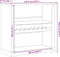 vidaXL - Wijnkast - Corona - 107,5x51x105,5 - cm - massief - grenenhout