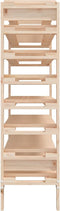 vidaXL - Wijnrek - 109,5x30x107,5 - cm - massief - grenenhout