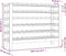 vidaXL - Wijnrek - 109,5x30x82 - cm - massief - grenenhout