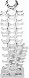 vidaXL - Wijnrek - 27 - flessen - zilverkleurig - aluminium