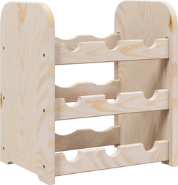 vidaXL - Wijnrek - 33x25x37 - cm - massief - grenenhout