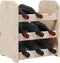 vidaXL - Wijnrek - 33x25x37 - cm - massief - grenenhout