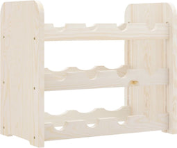 vidaXL - Wijnrek - 43x25x37 - cm - massief - grenenhout