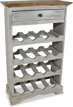 vidaXL - Wijnrek - 55x23x85 - cm - massief - mahoniehout