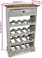 vidaXL - Wijnrek - 55x23x85 - cm - massief - mahoniehout