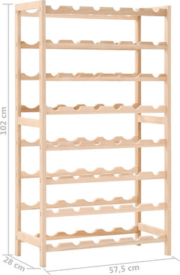 vidaXL - Wijnrek - 57,5x28x102 - cm - cederhout
